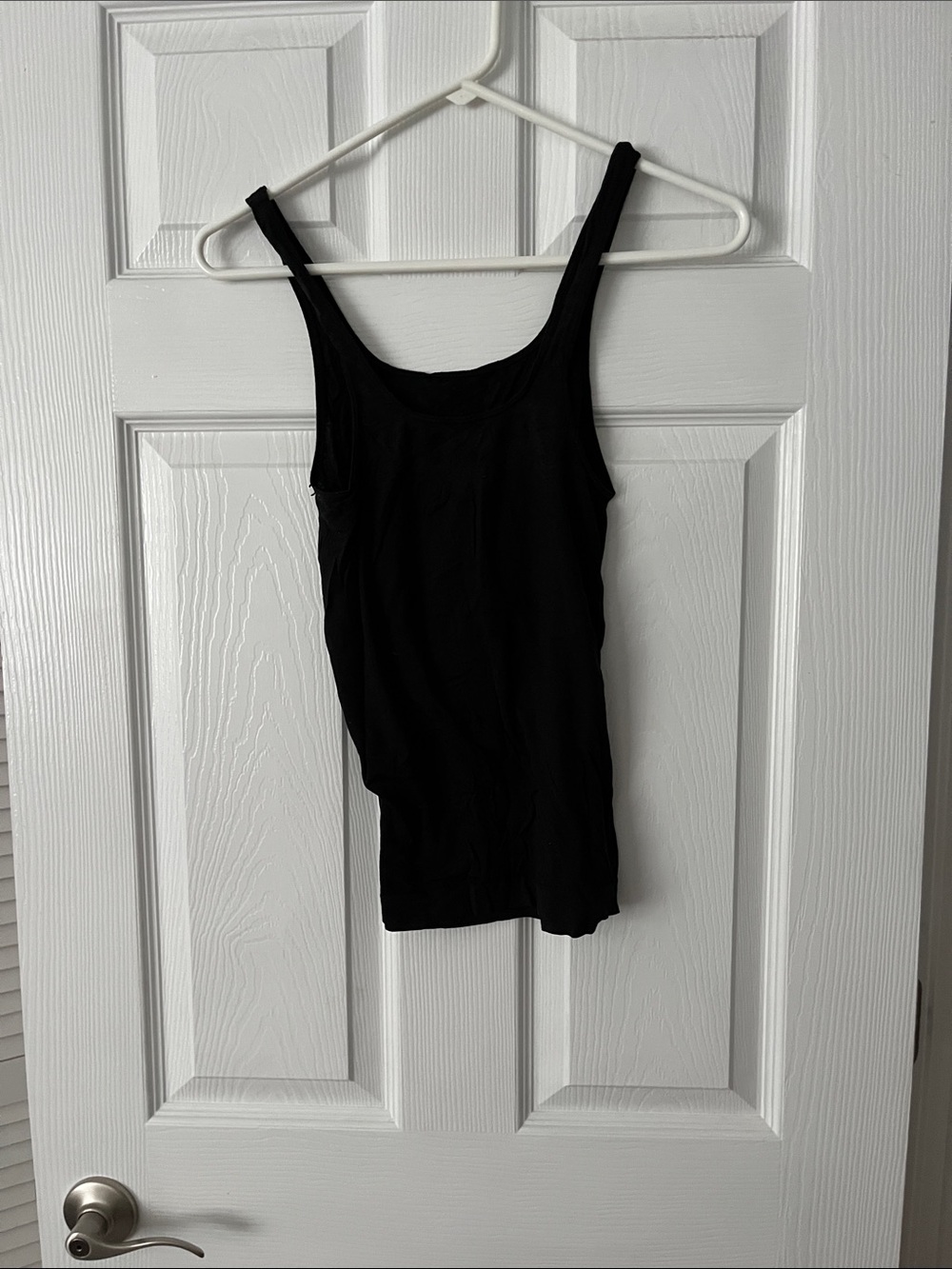 barely there Black Slim Scoop Tank